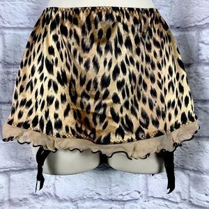 Vintage ‎ Victoria’s Secret Satin Garter Thong Skirt NWOT